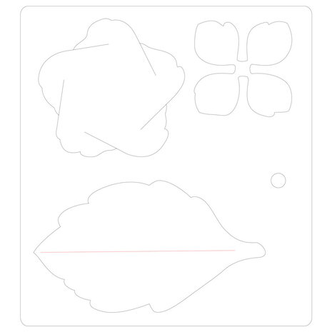 Sizzix Bigz Die Hydrangea (664367) (DISCONTINUED) Sizzix Bigz Die Hydrangea (664367) (DISCONTINUED)