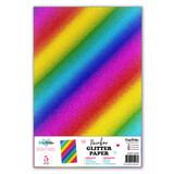 CarlijnDesign Self Adhesive Glitter Paper A4 Rainbow (CDSP-0002) (DISCONTINUED)