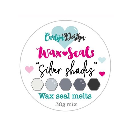 CarlijnDesign Wax Seal Melts Silver Shades (CDWX-0007) (DISCONTINUED) CarlijnDesign Wax Seal Melts Silver Shades (CDWX-0007) (DISCONTINUED)