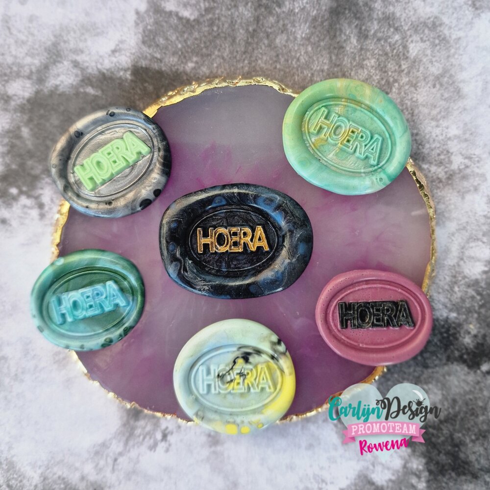 CarlijnDesign Wax Seal 6 Hoera Oval (CDWX-0018) (OUTLET) CarlijnDesign Wax Seal 6 Hoera Oval (CDWX-0018) (OUTLET)