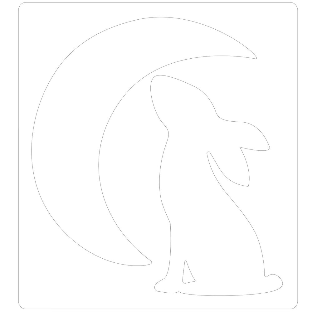 Sizzix Bigz Die by Olivia Rose Rabbit & Moon (665099) (DISCONTINUED)