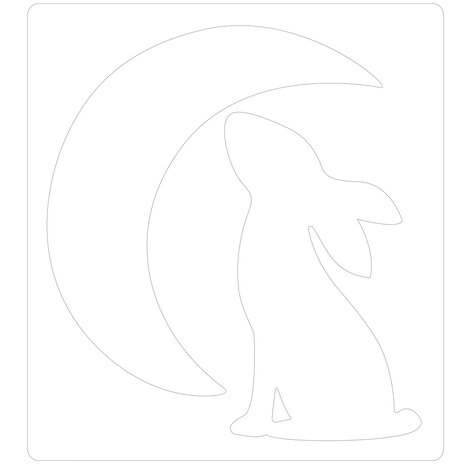 Sizzix Bigz Die by Olivia Rose Rabbit & Moon (665099) (DISCONTINUED)