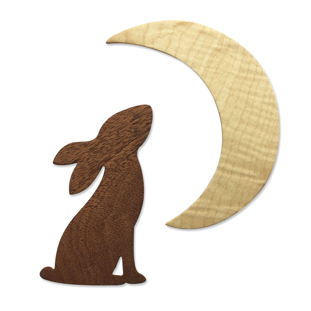 Sizzix Bigz Die by Olivia Rose Rabbit & Moon (665099) (DISCONTINUED)
