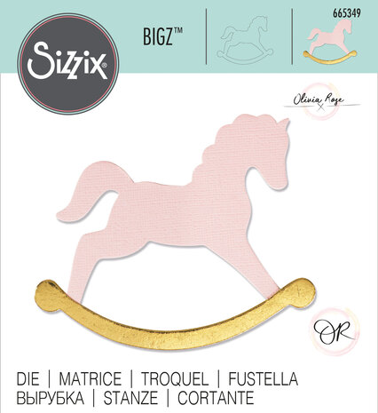 Sizzix Bigz Die by Olivia Rose Rocking Horse (665349) (DISCONTINUED) Sizzix Bigz Die by Olivia Rose Rocking Horse (665349) (DISCONTINUED)
