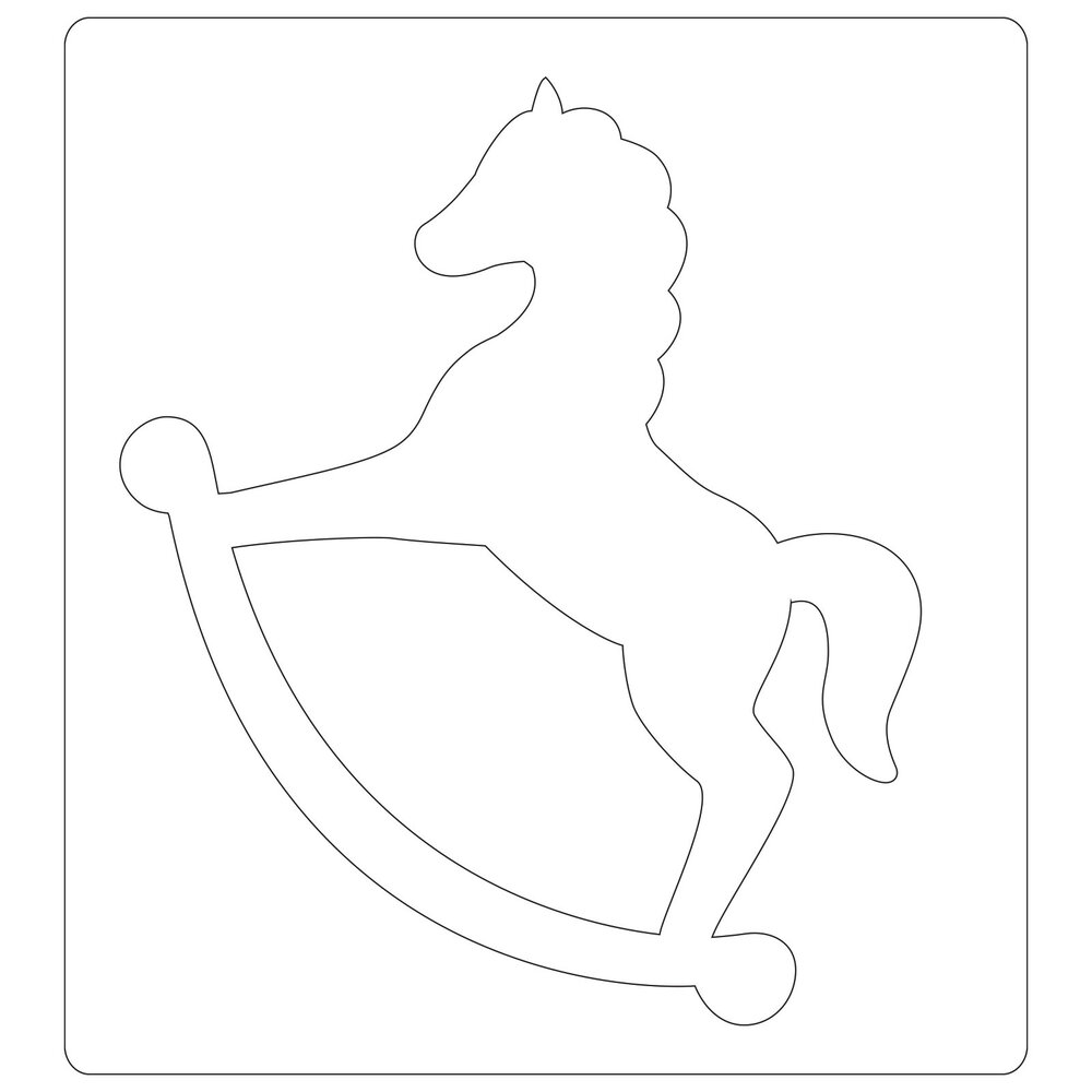 Sizzix Bigz Die by Olivia Rose Rocking Horse (665349) (DISCONTINUED) Sizzix Bigz Die by Olivia Rose Rocking Horse (665349) (DISCONTINUED)