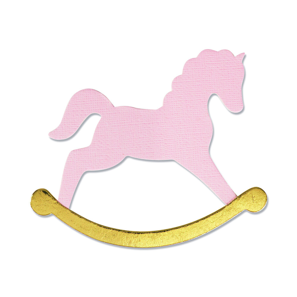 Sizzix Bigz Die by Olivia Rose Rocking Horse (665349) (DISCONTINUED) Sizzix Bigz Die by Olivia Rose Rocking Horse (665349) (DISCONTINUED)