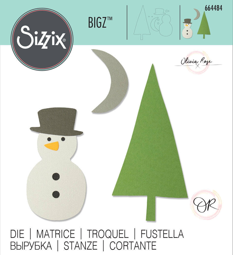Sizzix Bigz Die by Olivia Rose Snow Scene (664484) (DISCONTINUED)