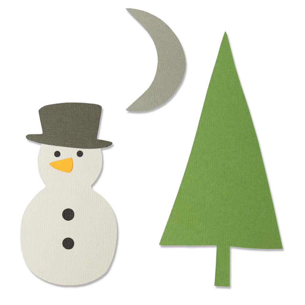 Sizzix Bigz Die by Olivia Rose Snow Scene (664484) (DISCONTINUED) Sizzix Bigz Die by Olivia Rose Snow Scene (664484) (DISCONTINUED)
