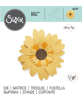 Sizzix Bigz Die by Olivia Rose Sunflower (665191) (DISCONTINUED) Sizzix Bigz Die by Olivia Rose Sunflower (665191) (DISCONTINUED)