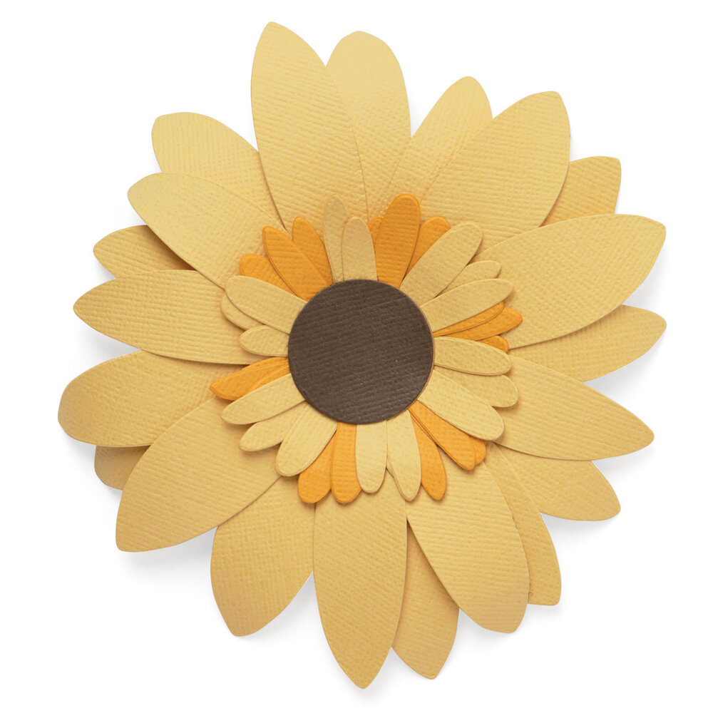 Sizzix Bigz Die by Olivia Rose Sunflower (665191) (DISCONTINUED) Sizzix Bigz Die by Olivia Rose Sunflower (665191) (DISCONTINUED)