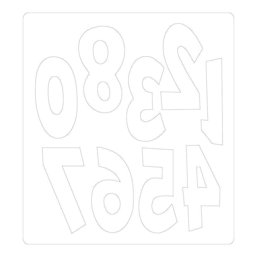 Sizzix Bigz Die by Jenna Rushforth Numeracy (664485) (DISCONTINUED)