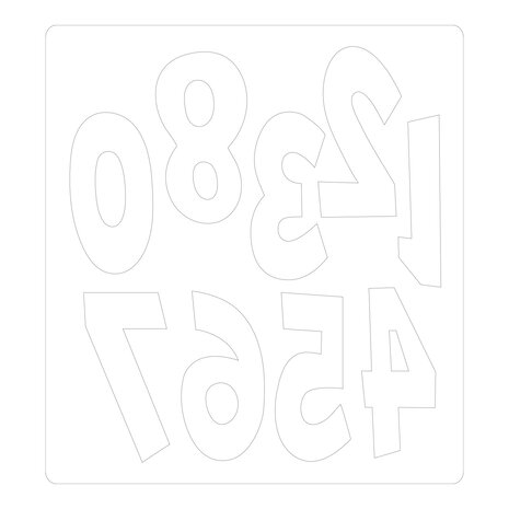 Sizzix Bigz Die by Jenna Rushforth Numeracy (664485) (DISCONTINUED)