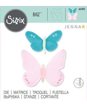 Sizzix Bigz Die by Jenna Rushforth Textile Butterflies (665902) (DISCONTINUED) Sizzix Bigz Die by Jenna Rushforth Textile Butterflies (665902) (DISCONTINUED)