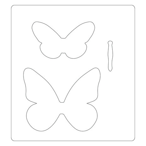 Sizzix Bigz Die by Jenna Rushforth Textile Butterflies (665902) (DISCONTINUED)