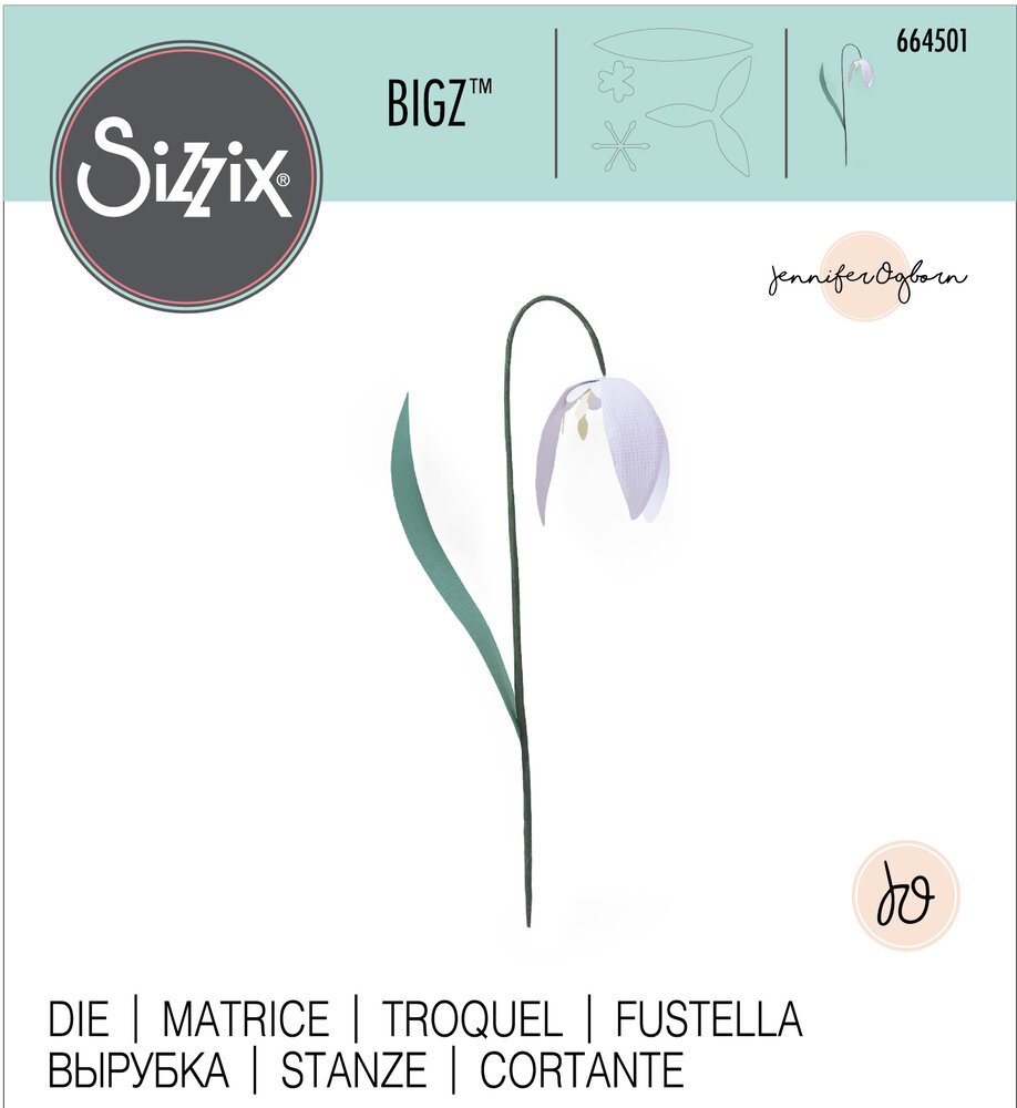 Sizzix Bigz Die by Jennifer Ogborn Snowdrop (664501) (DISCONTINUED)