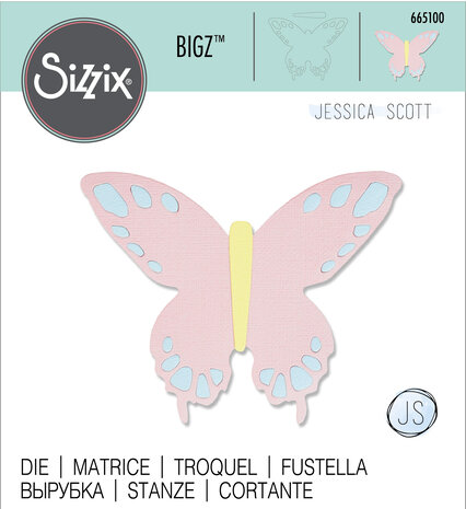 Sizzix Bigz Die by Jessica Scott Willow Butterfly (665100) (DISCONTINUED) Sizzix Bigz Die by Jessica Scott Willow Butterfly (665100) (DISCONTINUED)