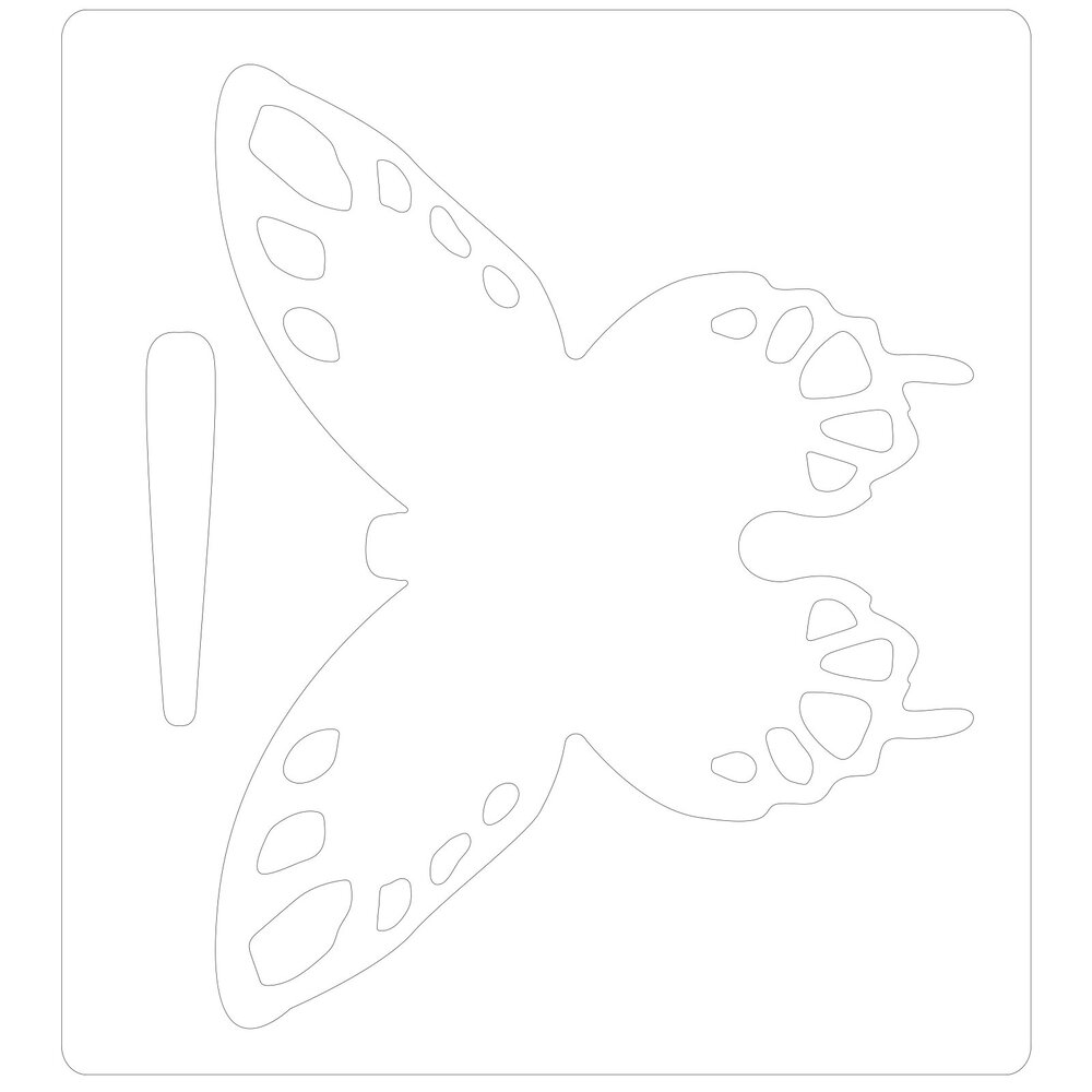 Sizzix Bigz Die by Jessica Scott Willow Butterfly (665100) (DISCONTINUED) Sizzix Bigz Die by Jessica Scott Willow Butterfly (665100) (DISCONTINUED)