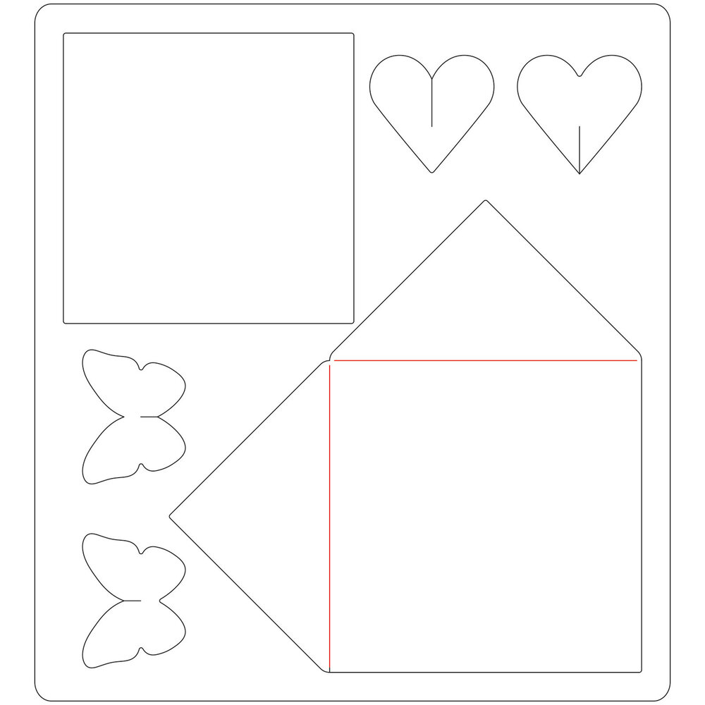 Sizzix Bigz Die by Kath Breen Mini Card & Envelope Set (665483) (DISCONTINUED)