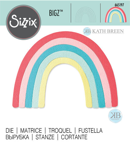 Sizzix Bigz Die by Kath Breen Rainbow (665197) (OUTLET)