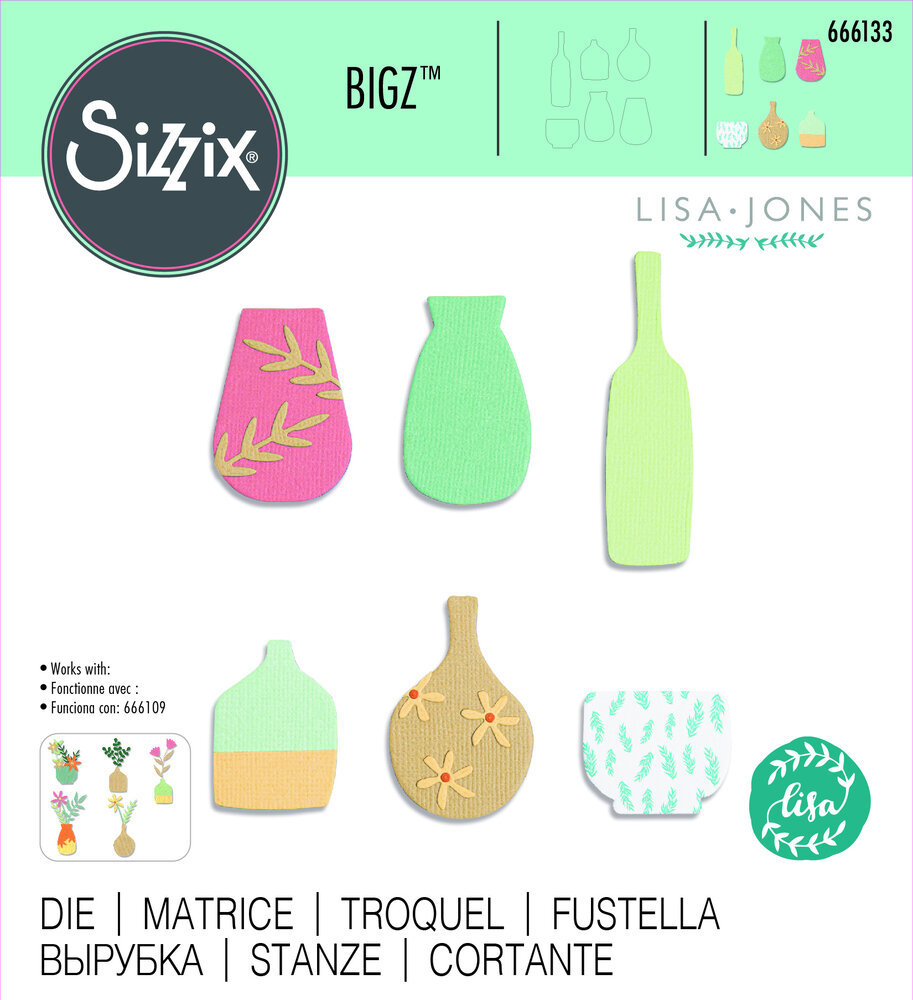 Sizzix Bigz Die by Lisa Jones Crockery (666133) (OUTLET)