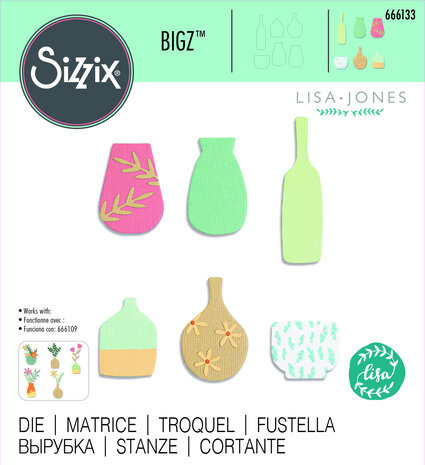 Sizzix Bigz Die by Lisa Jones Crockery (666133) (OUTLET)