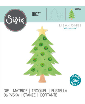 Sizzix Bigz Die by Lisa Jones Pine Tree (665493) (OUTLET)
