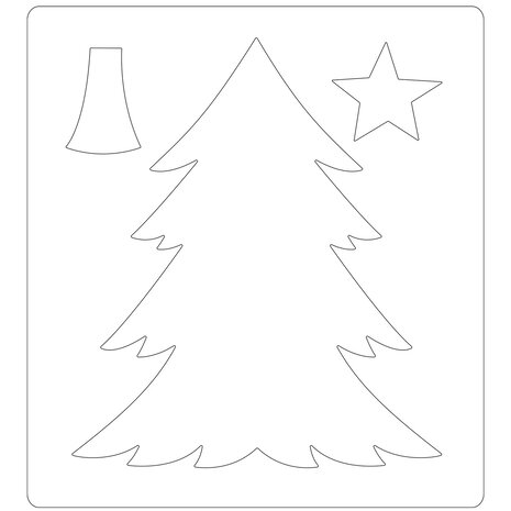 Sizzix Bigz Die by Lisa Jones Pine Tree (665493) (OUTLET)