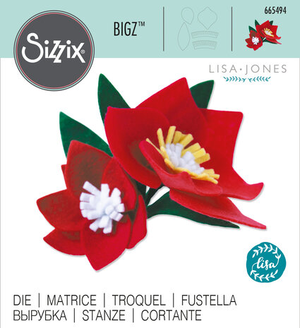 Sizzix Bigz Die by Lisa Jones Seasonal Florals, 3D (665494) (DISCONTINUED)