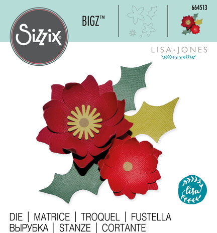 Sizzix Bigz Die by Lisa Jones Winter Poinsettia (664513) (DISCONTINUED) Sizzix Bigz Die by Lisa Jones Winter Poinsettia (664513) (DISCONTINUED)