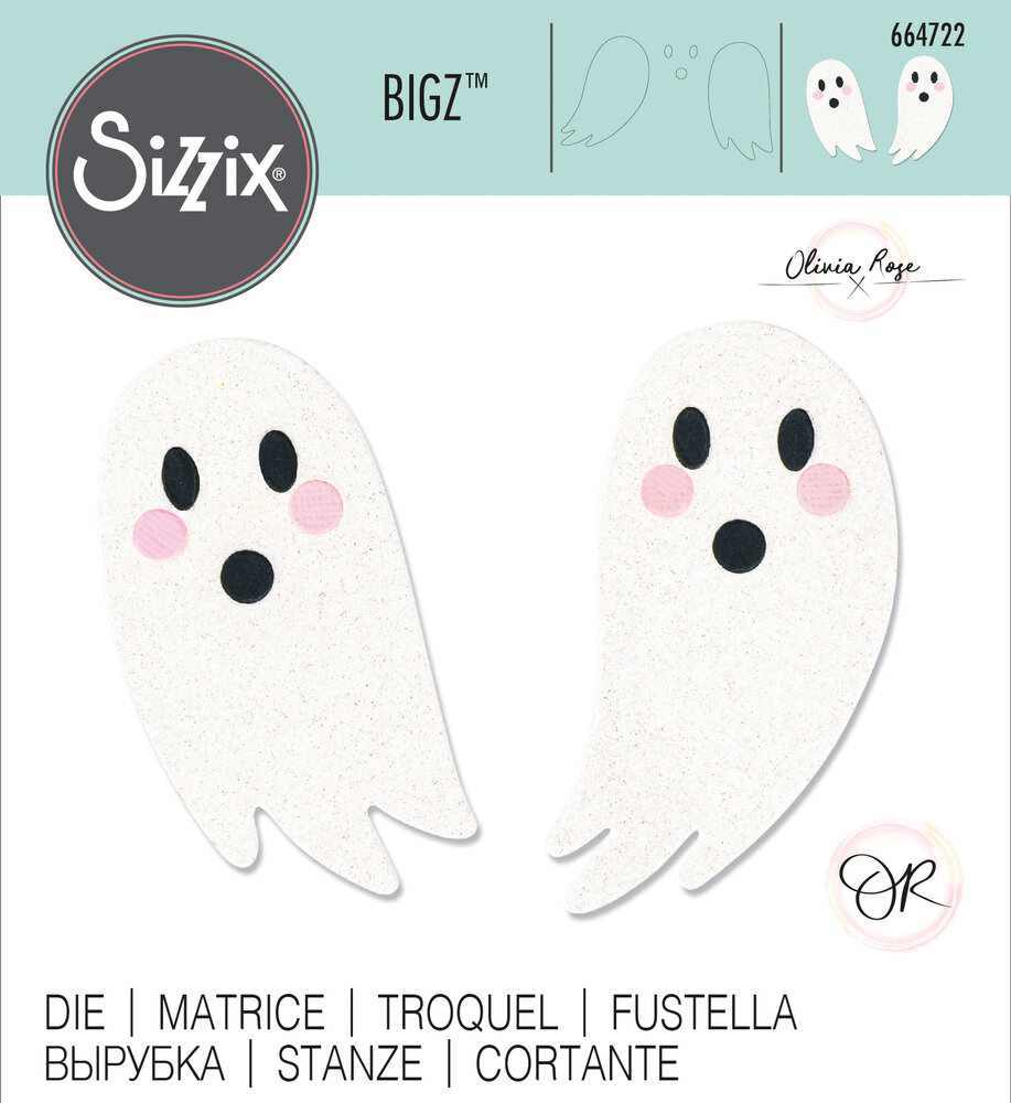 Sizzix Bigz Die by Olivia Rose Cute Ghost (664722) (OUTLET)