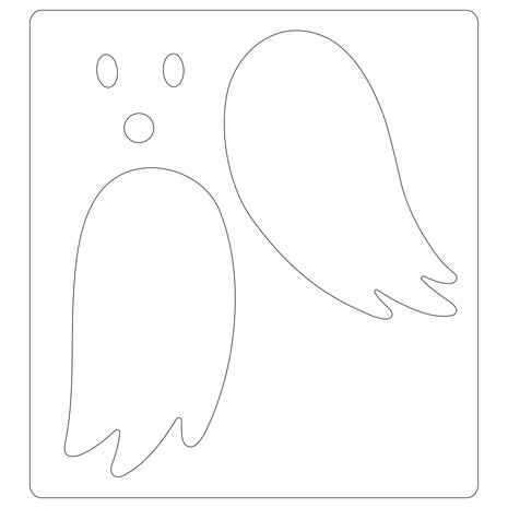 Sizzix Bigz Die by Olivia Rose Cute Ghost (664722) (OUTLET)