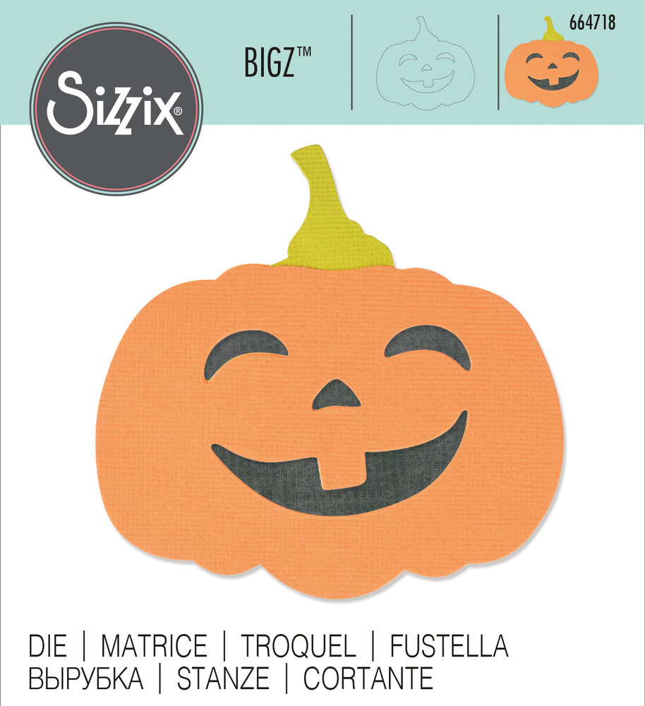 Sizzix Bigz Die Autumn Pumpkin (664718) (DISCONTINUED) Sizzix Bigz Die Autumn Pumpkin (664718) (DISCONTINUED)
