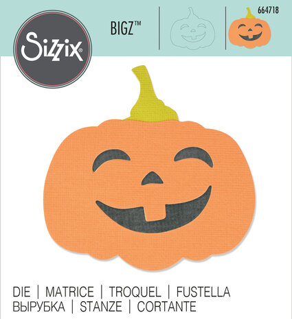 Sizzix Bigz Die Autumn Pumpkin (664718) (DISCONTINUED) Sizzix Bigz Die Autumn Pumpkin (664718) (DISCONTINUED)
