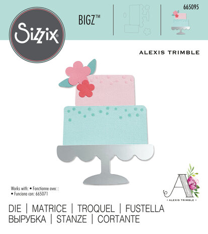 Sizzix Bigz Die by Alexis Trimble Celebration Cake (665095) (DISCONTINUED) Sizzix Bigz Die by Alexis Trimble Celebration Cake (665095) (DISCONTINUED)