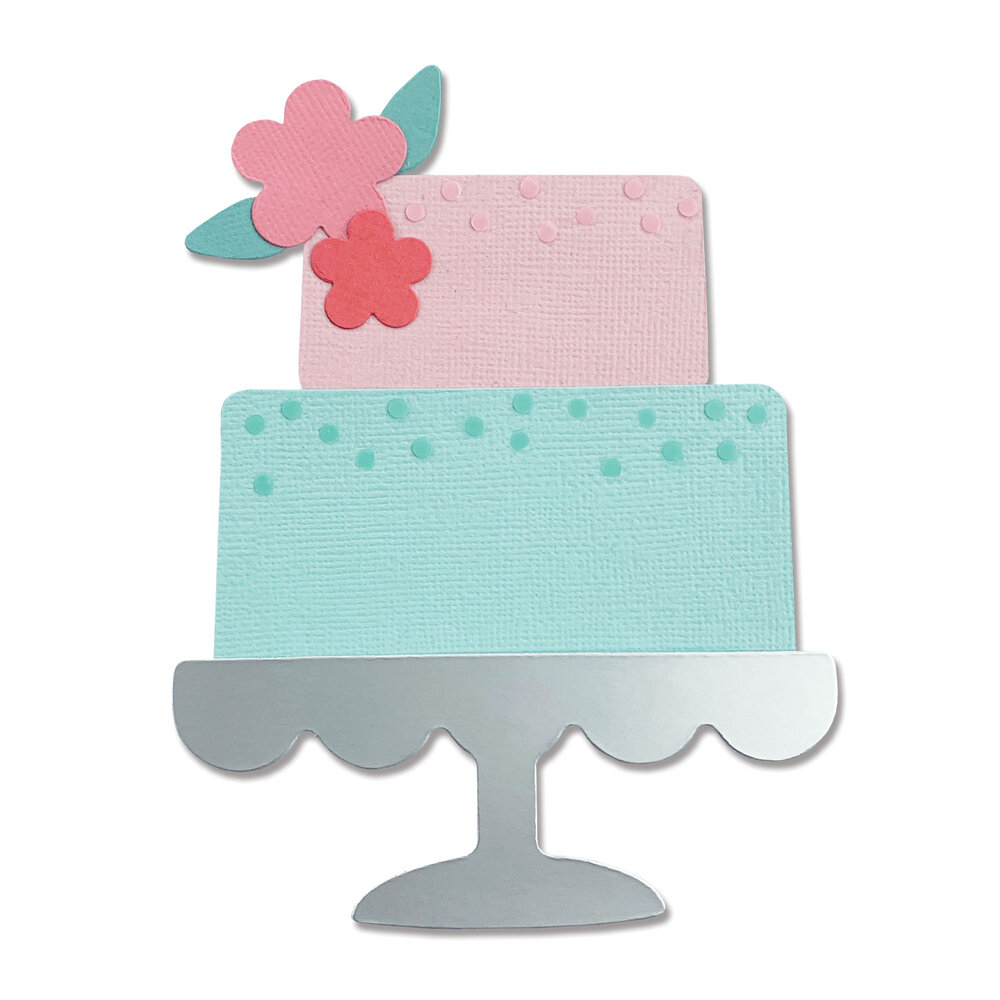 Sizzix Bigz Die by Alexis Trimble Celebration Cake (665095) (DISCONTINUED) Sizzix Bigz Die by Alexis Trimble Celebration Cake (665095) (DISCONTINUED)