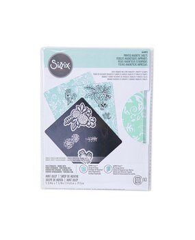 Sizzix Printed Magnetic Sheets 5 3/4x7 5/8 Inch (3pcs) (664893) (DISCONTINUED)