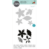 Sizzix Framelits Die w/Stamps by Lisa Jones Seasonal Flowers (6+4pcs) (665331) (DISCONTINUED)