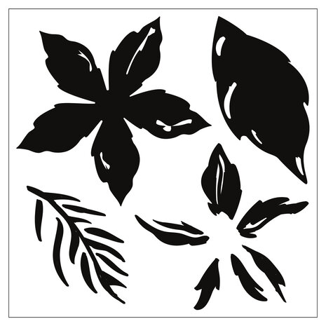 Sizzix Framelits Die w/Stamps by Lisa Jones Seasonal Flowers (6+4pcs) (665331) (DISCONTINUED)