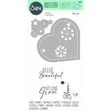 Sizzix Framelits Die w/Stamps by Olivia Rose Blooming Heart (3+3pcs) (665652) (DISCONTINUED)