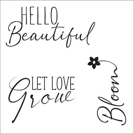 Sizzix Framelits Die w/Stamps by Olivia Rose Blooming Heart (3+3pcs) (665652) (DISCONTINUED)