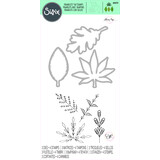 Sizzix Framelits Die w/Stamps by Olivia Rose Decorative Leaves (3+4pcs) (666010) (DISCONTINUED)