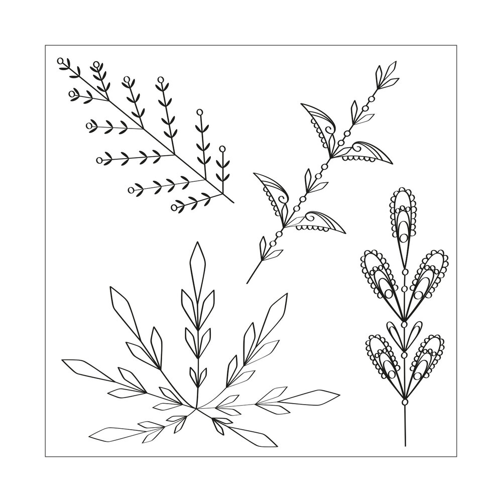 Sizzix Framelits Die w/Stamps by Olivia Rose Decorative Leaves (3+4pcs) (666010) (DISCONTINUED) Sizzix Framelits Die w/Stamps by Olivia Rose Decorative Leaves (3+4pcs) (666010) (DISCONTINUED)