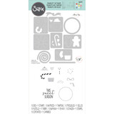 Sizzix Framelits Die w/Stamps by Olivia Rose Dessert Treats (10+11pcs) (665471) (DISCONTINUED)
