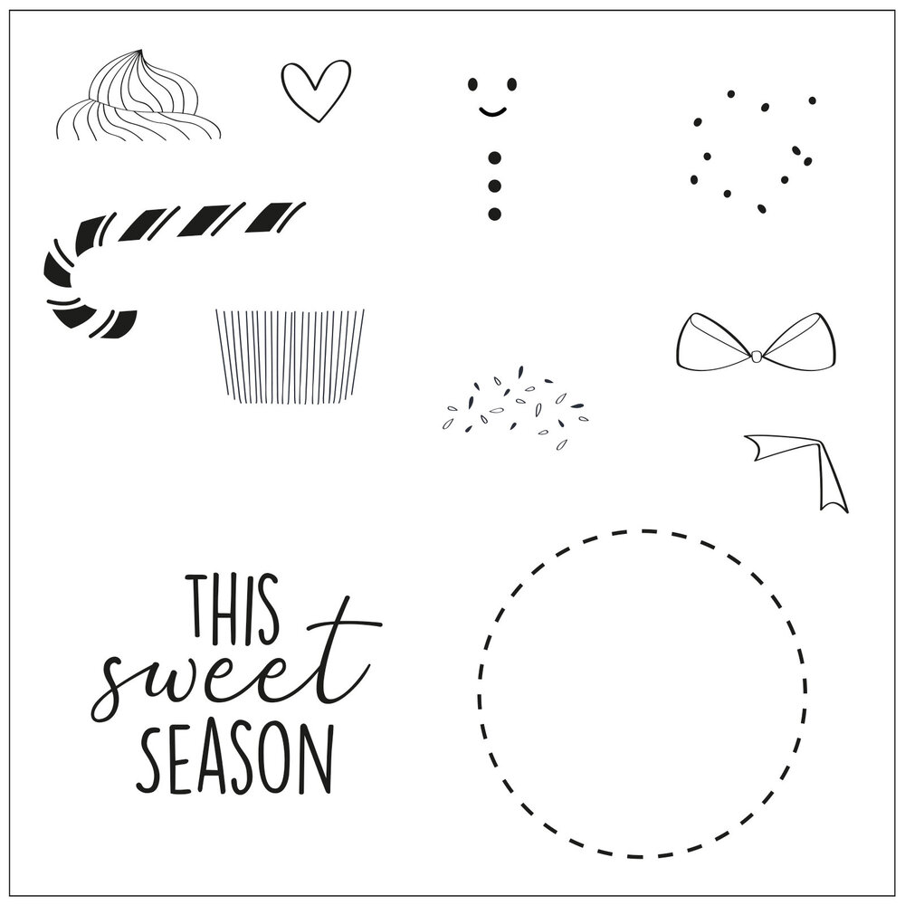 Sizzix Framelits Die w/Stamps by Olivia Rose Dessert Treats (10+11pcs) (665471) (DISCONTINUED) Sizzix Framelits Die w/Stamps by Olivia Rose Dessert Treats (10+11pcs) (665471) (DISCONTINUED)