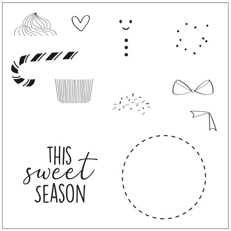 Sizzix Framelits Die w/Stamps by Olivia Rose Dessert Treats (10+11pcs) (665471) (DISCONTINUED) Sizzix Framelits Die w/Stamps by Olivia Rose Dessert Treats (10+11pcs) (665471) (DISCONTINUED)