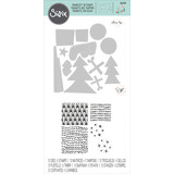 Sizzix Framelits Die w/Stamps by Olivia Rose Groovy Christmas (12+5pcs) (665332) (DISCONTINUED)