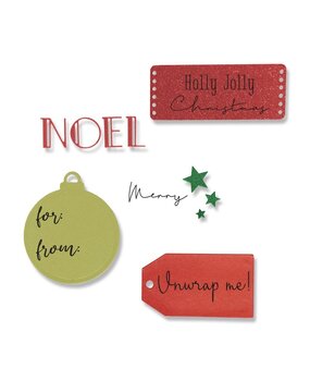 Sizzix Framelits Die w/Stamps by Olivia Rose Holly Jolly Christmas (5+6pcs) (665023) (DISCONTINUED)