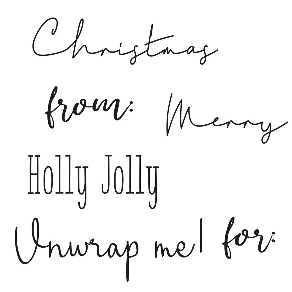 Sizzix Framelits Die w/Stamps by Olivia Rose Holly Jolly Christmas (5+6pcs) (665023) (DISCONTINUED)