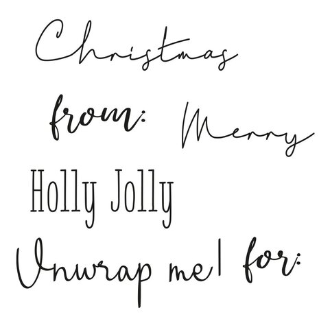 Sizzix Framelits Die w/Stamps by Olivia Rose Holly Jolly Christmas (5+6pcs) (665023) (DISCONTINUED)