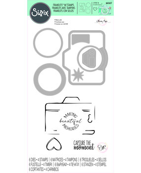 Sizzix Framelits Die w/Stamps by Olivia Rose Memory Maker (6+4pcs) (665657) (DISCONTINUED)